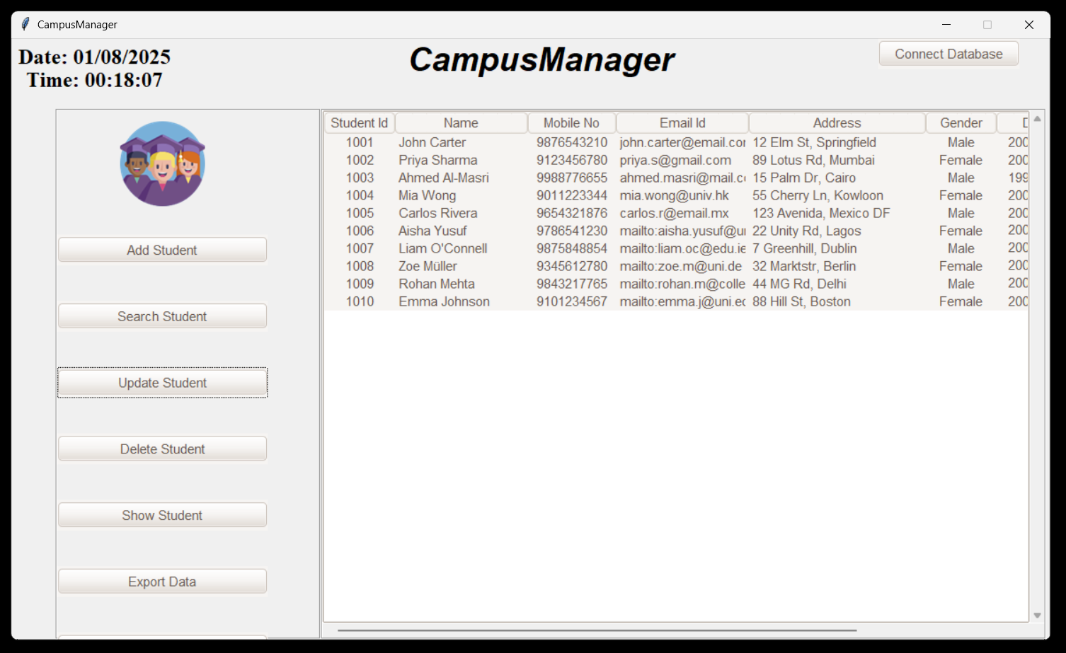 CampusManager Project Screenshot